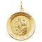 14k Yellow Gold Round St. George Medal (15 MM)