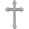 Diamond Botonée Cross Rhodium-Plated 14k White Gold Pendant (.75 Ctw, H+ Color, I1 Clarity)