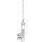 Diamond Two-Stone Bar Necklace in Rhodium-Plated 14k White Gold, 16-18" (3/8 Ctw, Color H+, Clarity I1)