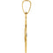 14k Yellow Gold Round Mazel Good Luck Medal (15 MM)