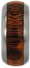 The Men's Jewelry Store (Unisex Jewelry) Marble Wood Inlay 10mm Comfort Fit Titanium Wedding Band, Size 14.5