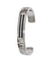 Men's Cable Sport Collection Gray Titanium Cable Black Diamond Sterling Silver Bezel Cuff Bangle Bracelet (.12 Ctw)