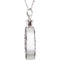 Antiqued Round 'Celebration of Life' Ash Holder Necklace, Rhodium Plate Sterling Silver, 18"