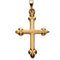 Bottonee Cross 14k Yellow Gold Pendant (21.00X16.00 MM)
