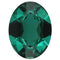 Green CZ Teardrop Ash Holder Necklace, Rhodium Plate Sterling Silver, 18"