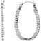 Diamond Inside-Outside Hoop Earrings, 14k White Gold (1/4 Ctw, Color G-H, Clarity I1 )