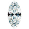 CZ Marquise Ring, Sterling Silver, 12k Green and Rose Gold Black Hills Gold Motif, Size 10.75
