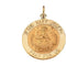 14k Yellow Gold Round Jesus, Mary and Joseph Medal (12 MM)