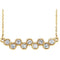 Bezel-Set Diamond Bar Necklace, 14k Yellow Gold, 16-18" (0.5 Ctw, G-H Color,I1 Clarity)