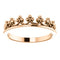 Stackable Crown Ring, 14k Rose Gold