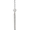 Diamond Bar Necklace, Rhodium-Plated 14k White Gold, 18" ( 0.125 Ctw, G-H Color, I1 Clarity)
