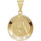 14k Yellow Gold Round Hollow St. Matthew Medal (14.75MM)