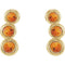 Citrine Three-Stone Ear Climbers, 14k Yellow Gold