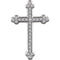Diamond Botonée Cross Rhodium-Plated 14k White Gold Pendant (.5 Ctw, H+ Color, I1 Clarity)