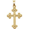 Botonee Hollow Cross 14k Yellow Gold Pendant