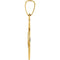 14k Yellow Gold Round Hollow St. Patrick Medal (18MM)