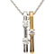 Two-Tone Diamond Necklace in 14k White Gold and Rhodium Plate 14k Yellow Gold, 18"