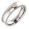 Men's Rhodium-Plated 14k White Gold Diamond and 14k Rose Gold 6mm Milgrain Band (.03 Ctw, Color G-H, SI2-SI3 Clarity) Size 11