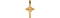 Contemporary Celtic Cross 14k Yellow Gold Pendant