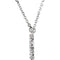 Diamond Initial 'R' Rhodium Plate 14K White Gold (1/6 Cttw, GH Color, l1 Clarity), 16.25"