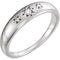 Diamond Starburst Ring, Sterling Silver (.05 Ctw, G-H Color, I1 Clarity), Size 6.75