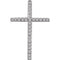 Diamond Latin Cross Pendant, 14k White Gold (.33 Ctw, H+ Color, I1 Clarity)