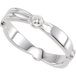 The Men's Jewelry Store (for HER) Reverse Tapered Stacking 3.5mm Sterling Silver Ring