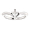 Petite Cross Rhodium-Plated 14k White Gold Ring