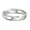 Beveled Edge 4mm Comfort Fit 14k White Gold Band