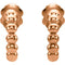 Beaded J Hoop Earrings, 14k Rose Gold (12mm)