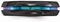 Edward Mirell Black Titanium Grooved Multi-Colored Anodized 6mm Wedding Band, Size 12