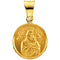 18k Yellow Gold Our Lady of Perpetual Help Medal (13 MM)