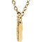 Diamond Bar Necklace in 14k Yellow Gold, 16-18" (1/6 Cttw)