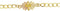 Two-Tone Leaves Bracelet, 10k Yellow Gold, 12k Green and Rose Gold Black Hills Gold Motif, 7.5"