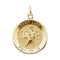14k Yellow Gold Round St. Luke Medal (15MM)