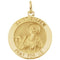 14k Yellow Gold Round St. Andrew Medal (12 MM)
