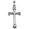 Dagmar Cross 14k White Gold Pendant