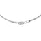 Concentric Heart Leaf Pendant Necklace, Rhodium Plated Sterling Silver, 10k Rose Gold, 18" to 22"