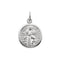 14k White Gold Rhodium-Plated St. Francis of Assisi Medal (10.15x12 MM)