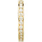 14k Yellow Gold Diamond Eternity Band, Sizes 4 to 8.5