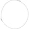 Infinity Sideways Cross Platinum Necklace, 16" and 18"
