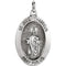 Sterling Silver St. Jude Thaddeus Oval Medal (21x13.5MM)