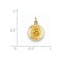 14k Yellow Gold St. George Medal Charm (19X12MM)