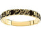 14k Yellow Gold 3.5MM Antiqued 'To Jesus through Mary' Total Consecration Ring