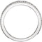 Beaded Design 4.4mm Stacking Band, Sterling Silver, Size 5