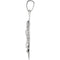 14k White Gold Oval St. Christopher Medal (21x15 MM)