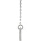 Diamond Bar Necklace, Rhodium-Plated 14k White Gold 18" (.03 Ct, Color G-H, I1 Clarity)