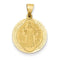 14k Yellow Gold Saint Benedict Medal Pendant (21X19MM)