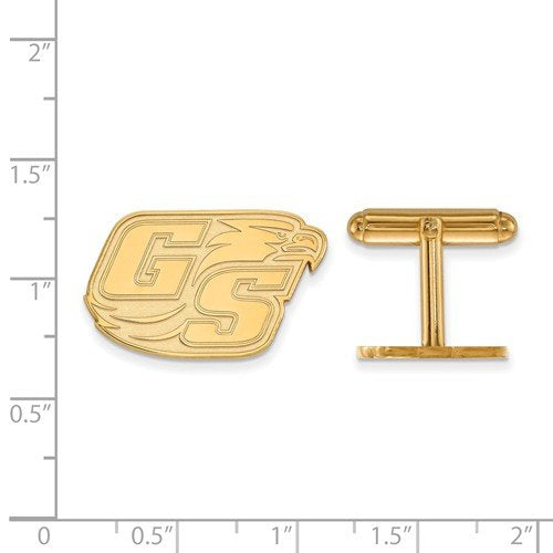 Gold-Plated Sterling Silver Georgia Southern University Cuff Links, 17X26MM