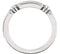 14K White Gold 'What Would Jesus Do' WWJD Ring